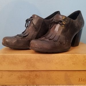 Born Fringe Heeled Loafers